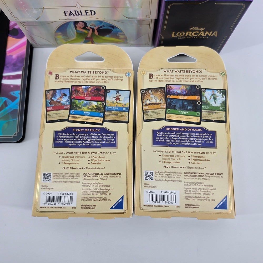 Disney Lorcana Into the Inklands Starter Decks Portfolios & Trove Box Bundle - Picture 6 of 7